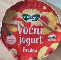 Amount of sugar in voćni jogurt breskva