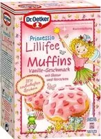 Amount of sugar in Dr. Oetker Prinzessin Lillifee Muffins Vanille geschmack