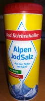 Amount of sugar in Alpen Jodsalz