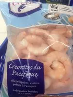 Amount of sugar in Crevettes du pacifique