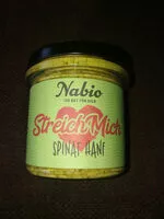 Amount of sugar in Nabio StreichMich Spinat Hanf