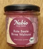 Amount of sugar in Nabio Bio Rote Beete-Aufstrich mit Birne und Walnuss