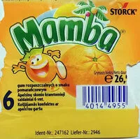Amount of sugar in Mamba