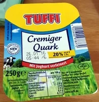 Amount of sugar in Cremiger Quark 20% Fett i. Tr.
