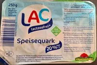 Amount of sugar in Speisequark 20% Fett i.Tr. Lactosefrei
