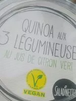Amount of sugar in Quinoa aux 3 légumineuses