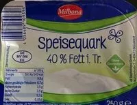 Amount of sugar in Speisequark 40 % Fett