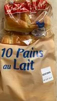 Amount of sugar in 10 Pains au lait maître Jean Pierre