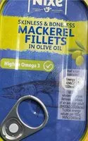 Amount of sugar in Mackerel Fillets in Olive Oil