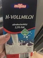 Amount of sugar in H-Milch 3,5% Fett