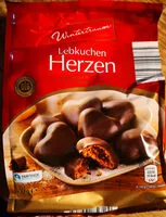 Amount of sugar in Gefüllte Lebkuchenherzen - Zartbitterschokolade