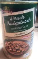 Amount of sugar in Hirsch-Edelgulasch