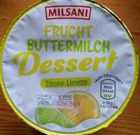 Amount of sugar in Fruchtbuttermilch-Dessert - Zitrone-Limette