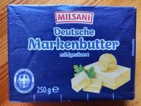 Amount of sugar in Deutsche Markenbutter mildgesäuert