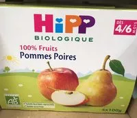 Amount of sugar in HiPP biologique 100% fruit pomme poire