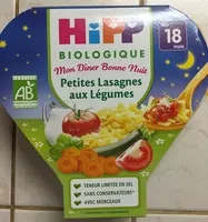 Amount of sugar in Mon Dîner Bonne Nuit Petites Lasagnes aux Légumes