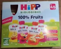 Amount of sugar in 100% Fruits Multipack