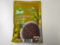 Amount of sugar in Kaufland/K Bio Sultana raisins