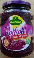 Amount of sugar in Rotkohl Kühne