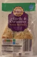 Amount of sugar in Garlic & Coriander Naan Breads