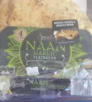 Amount of sugar in Naan garlic flatbread