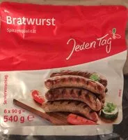 Amount of sugar in Bratwurst