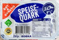 Amount of sugar in Speisequark 20% Fett i. Tr.