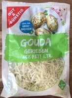 Amount of sugar in Käse-Gouda Gerieben 45%Fett i. TR.