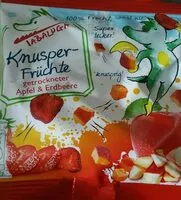 Amount of sugar in Knusper-Früchte getrockneter Apfel & Erdbeere
