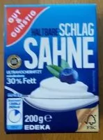Amount of sugar in Schlagsahne haltbar