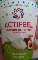 Amount of sugar in actifeel jogurtas