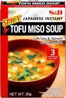 Amount of sugar in Soupe Miso Tofu Epicee S &B