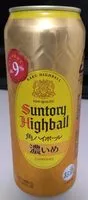 Amount of sugar in Suntory Highball