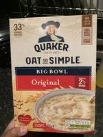 Amount of sugar in Quaker OAT so Simple Big Bowl Original Porridge