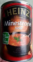 Dehydrated and reconstituted minestrone soup