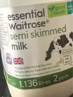 Amount of sugar in Semi skimmed milk