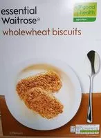 Amount of sugar in Essential waitrose wholewheat biscuits