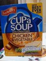 Amount of sugar in Cup a Soup Chicken & Vegetable with Croutons 4 Pack
