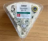Amount of sugar in Danish blue cheese