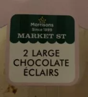 Amount of sugar in 2 Large Chocolate Éclairs