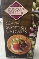 Amount of sugar in Olive oil scottish oatcakes