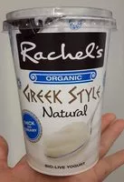 Amount of sugar in Rachel's Organic Greek Style Natural yogurt