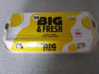 Amount of sugar in Big And Fresh Eggs Box Of 10