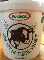 Sugar and nutrients in Pakeeza live set natural yoghurt