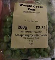 Amount of sugar in Wasabi Green Peas