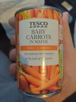 Amount of sugar in Baby Carrots In Water