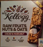 Amount of sugar in Raw Fruits, Nuts & Oats - Cacao & Hazelnut