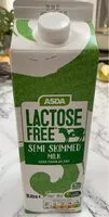 Amount of sugar in Lactose free semi skimmed milk