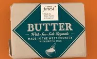 Amount of sugar in Tesco Finest salted Butter