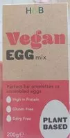 Amount of sugar in Vegan egg mix